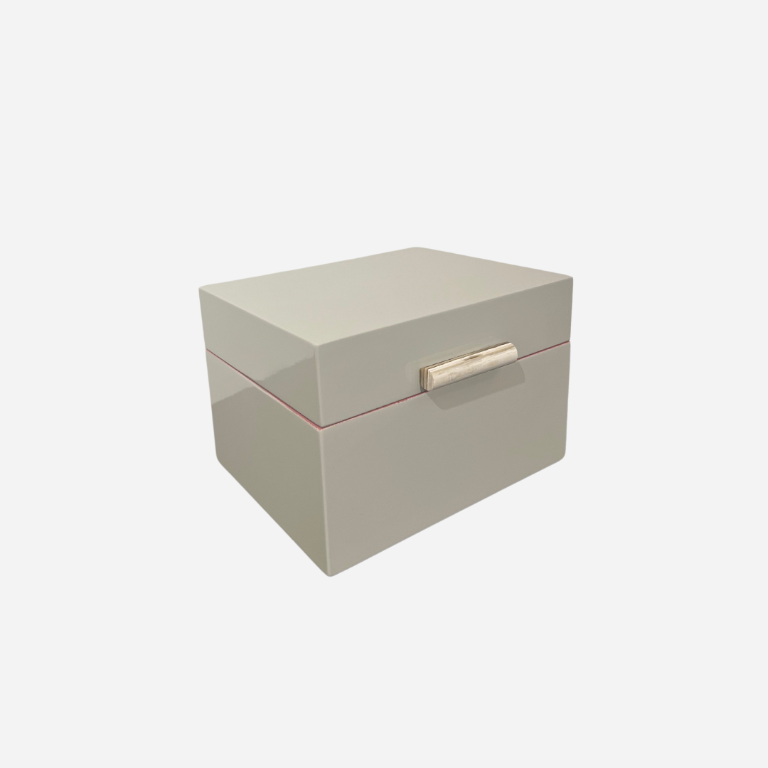 Lacquer Box "HornStick" in Sand - Big