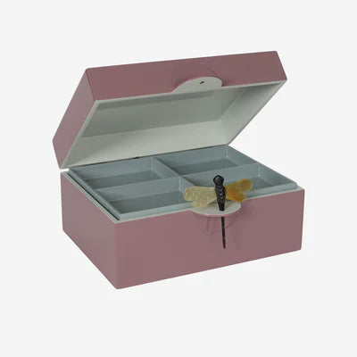 Lacquer Box "Dragonfly" in Plum XL