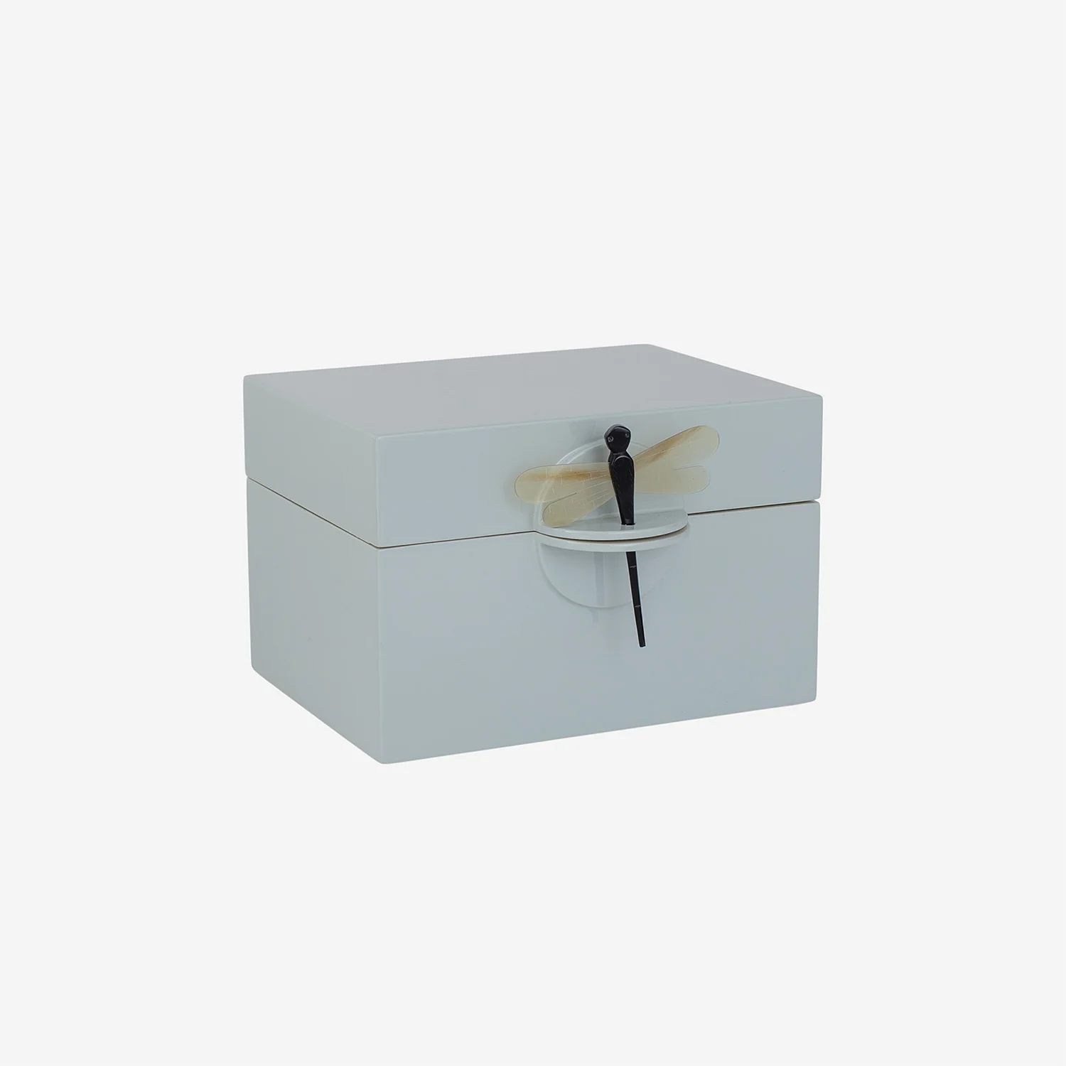 Lacquer Box "Dragonfly" in BabyBlue - XL
