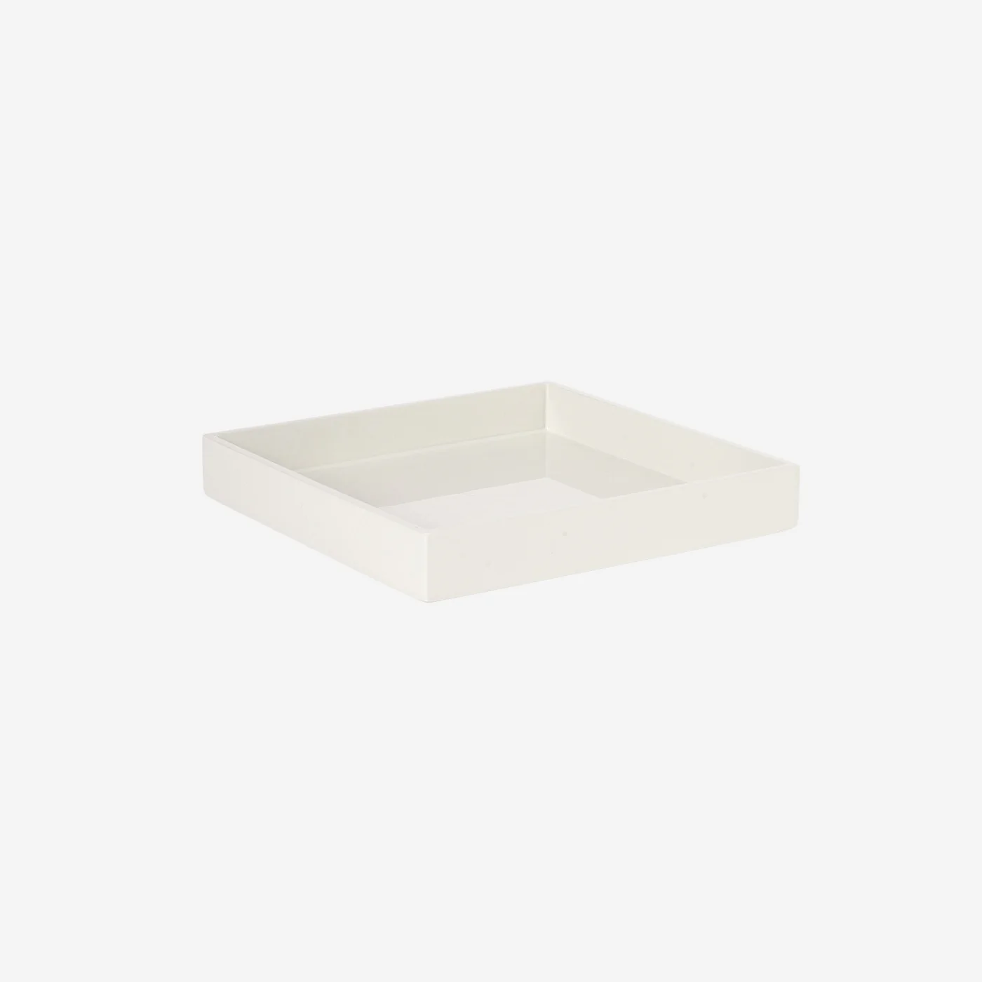 Lacquer Tray 7.9x7.9 in White
