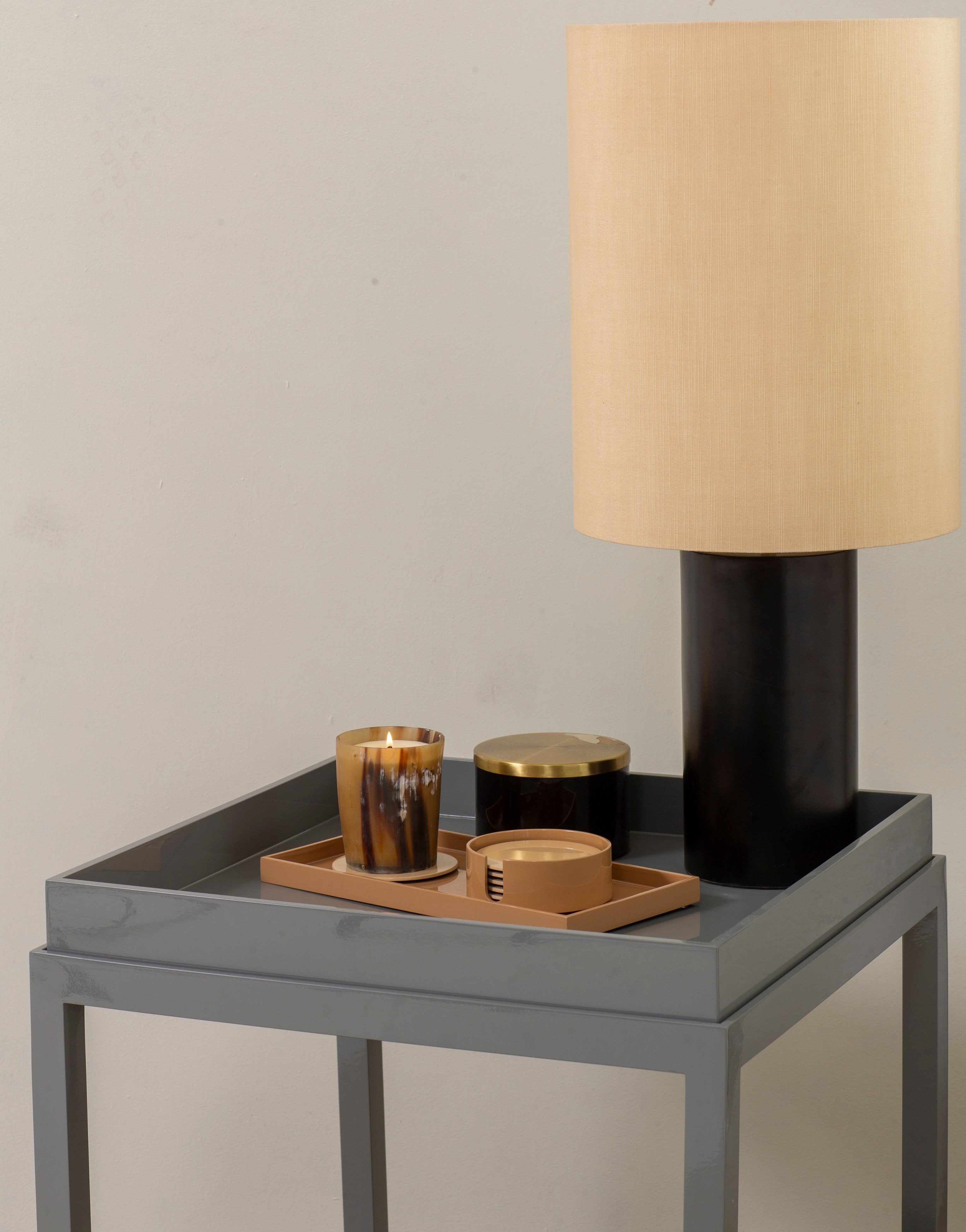 Lacquer Table with Tray _ Short