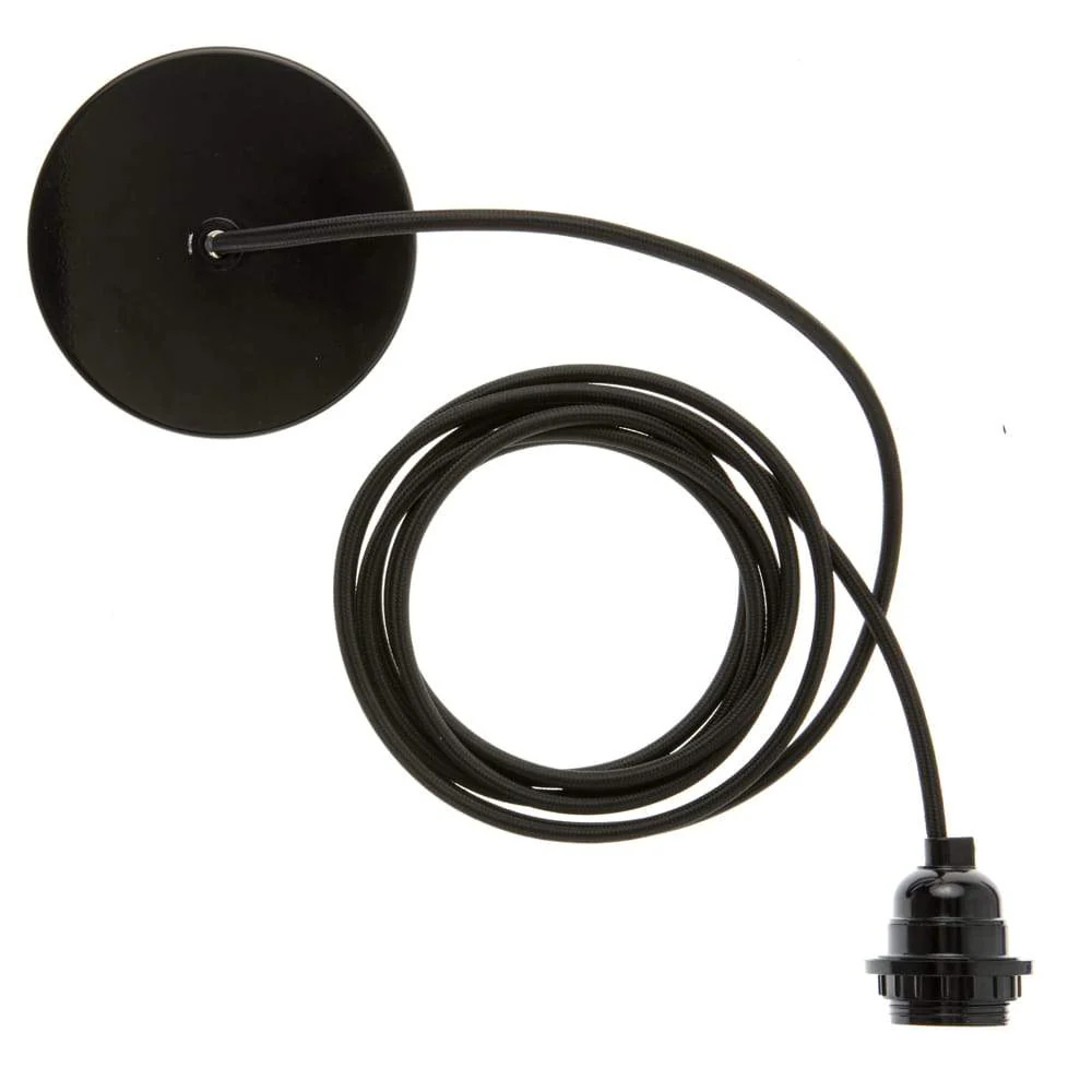 Electrical US Hardwiring Kit Black 6 feet