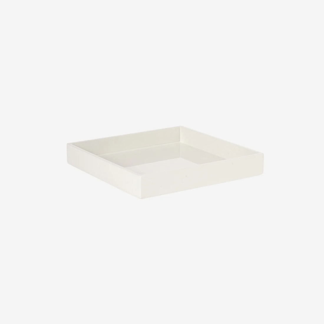 Lacquer Tray 7.9x7.9 in White