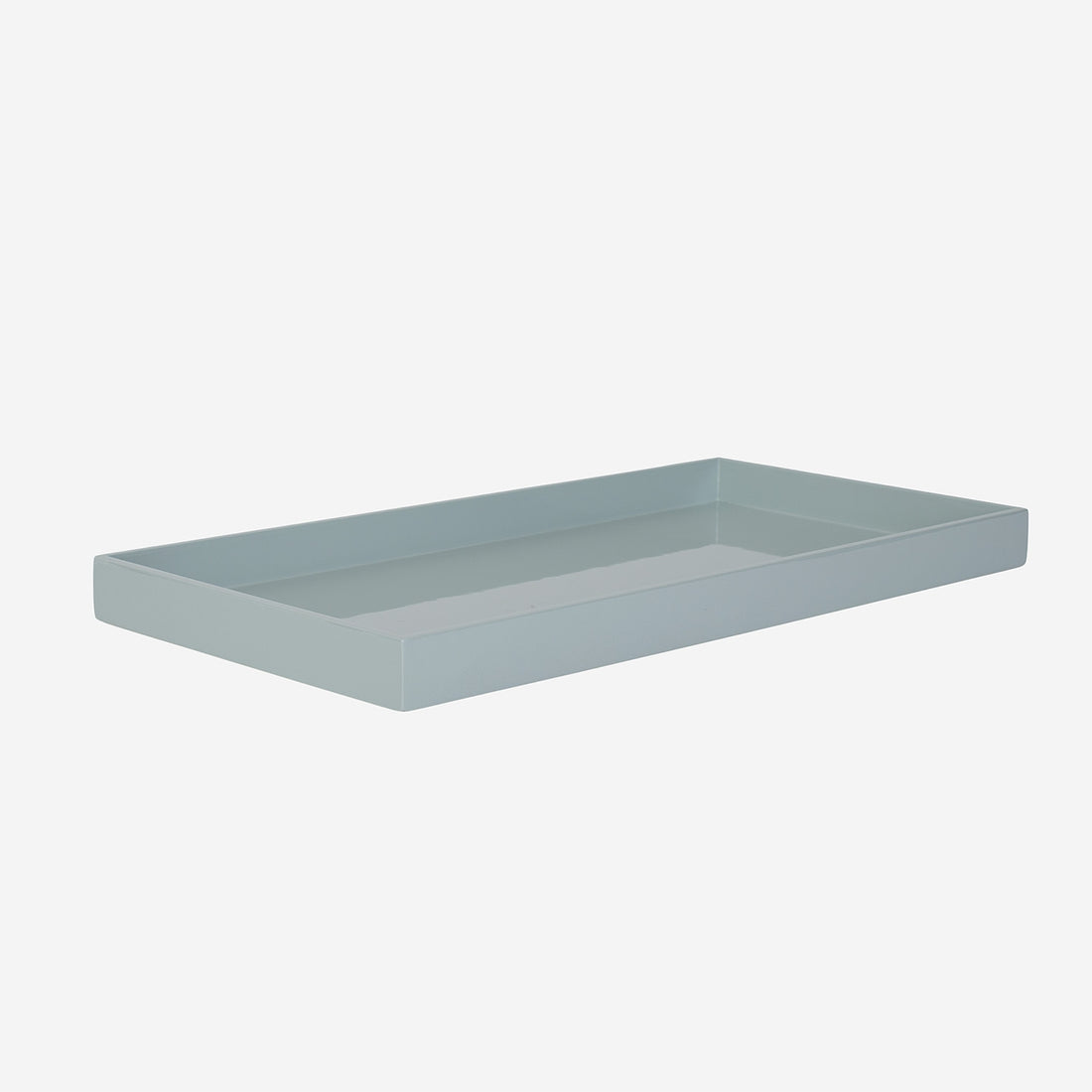 Lacquer Tray BabyBlue 19.7x9.8 inch