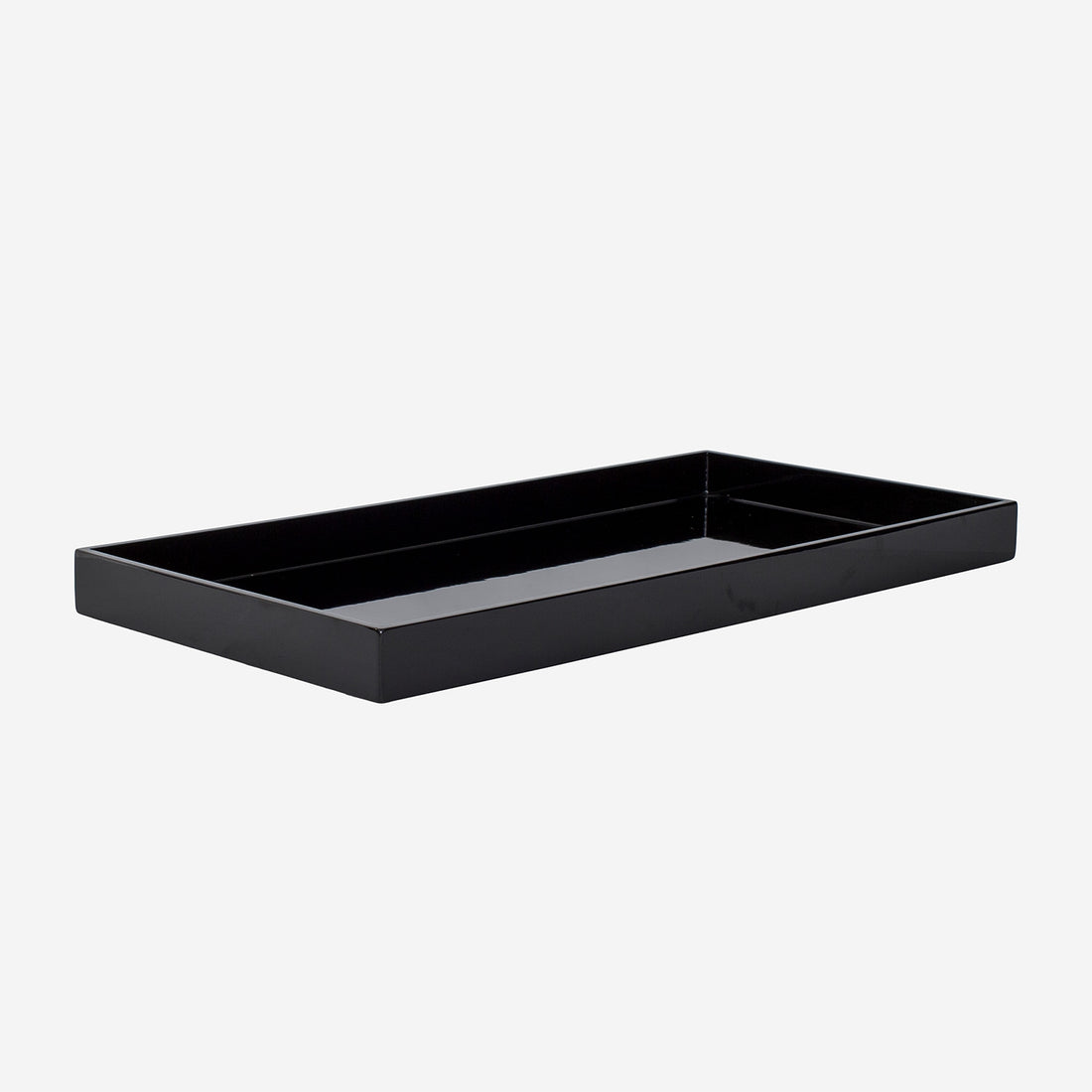 Lacquer Tray Black 19.7x9.8 inch