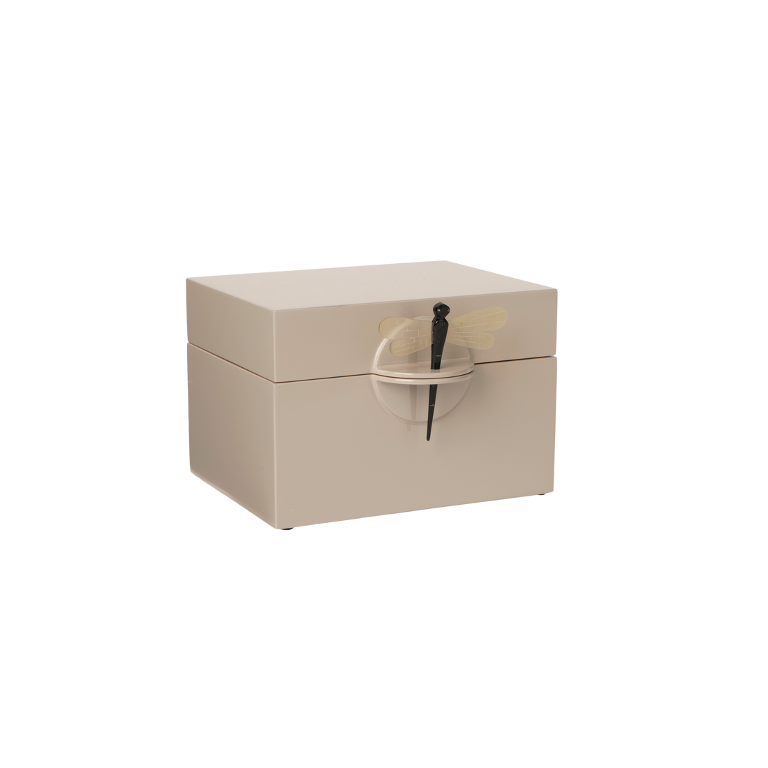 Lacquer Box "Dragonfly" in Cashmere - Big