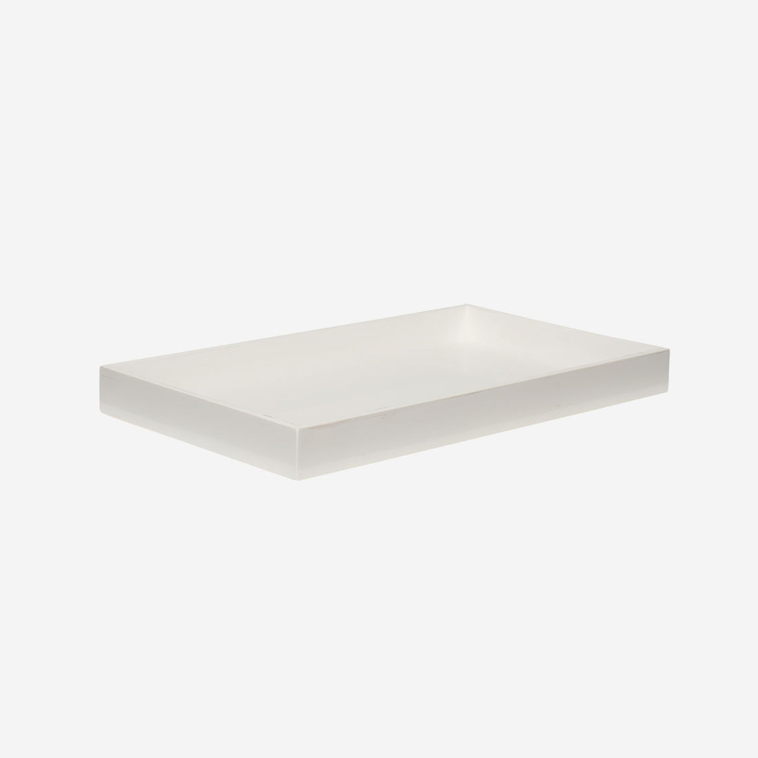 Lacquer Tray White 15x8.7 inch